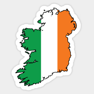 Ireland with flag Sticker